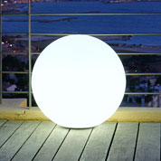 boule lumineuse blanche sur secteur - o 40 cm